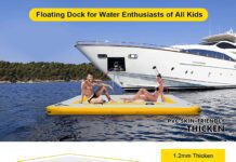 FBSPORT Inflatable Floating Dock Platform