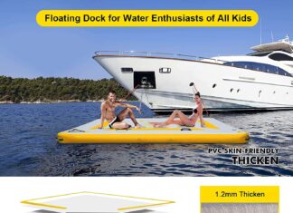 FBSPORT Inflatable Floating Dock Platform