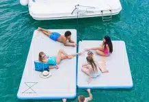 SOWKT Inflatable Floating Dock for Lakes