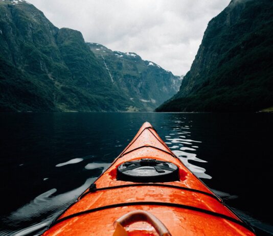 How do you store a kayak on a dock