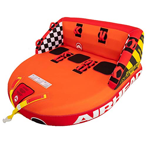 Airhead Super Mable, 1-3 Rider Towable Tube for Boating