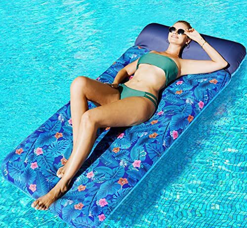 finduwill oversized pool floats 72 x 37 extra large fabric covered pool