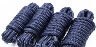 innocedear 4 pack 12 x 15 dock linesmarine grade double braided nylon