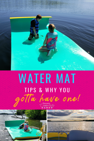 How Do You Secure A Floating Water Mat?