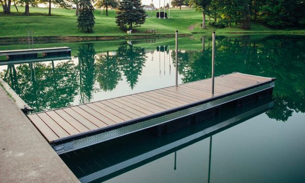 How Do You Secure Items On A Floating Platform To Prevent Them From Falling Into The Water?