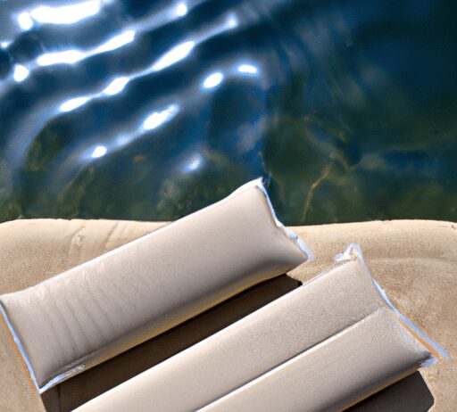 keep your drinks close with floating water mats with cupholders