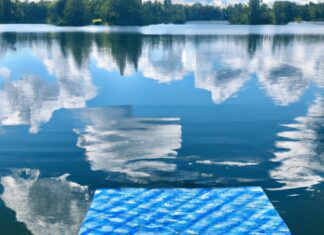 pedal away stress on floating water bike mats