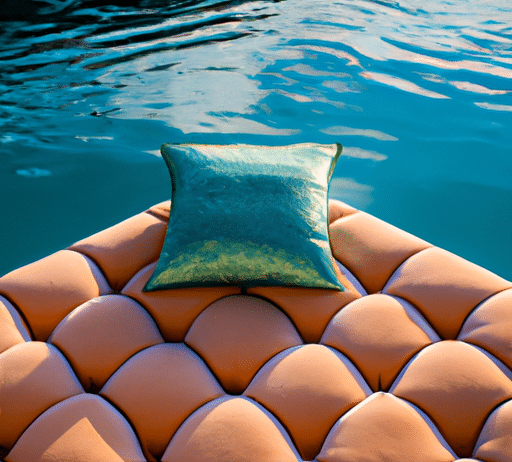 sofa style floating water mats lounging luxury