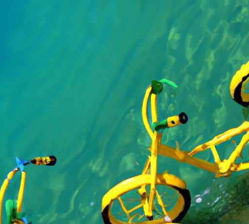 tandem floating water bikes for fitness fun