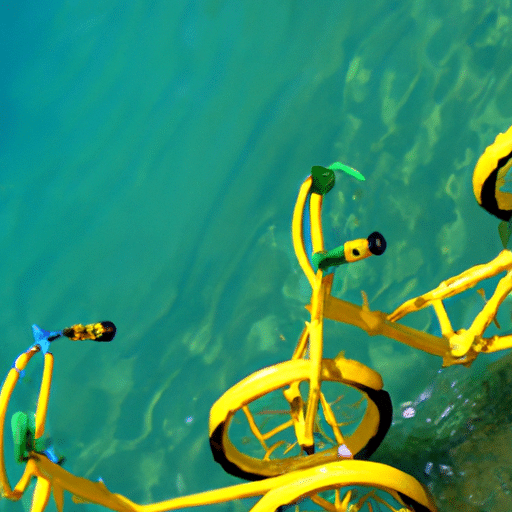 tandem floating water bikes for fitness fun