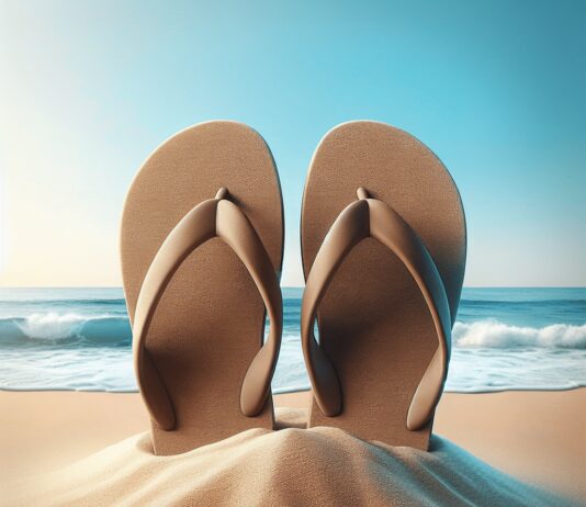 comfortable flip flops for beach walks and showers