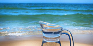 large water jugs to quench thirst at the beach