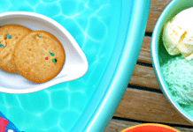make pool time snack time with floating trays