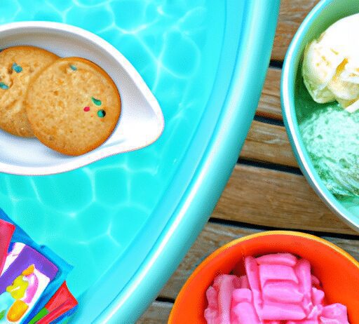 make pool time snack time with floating trays