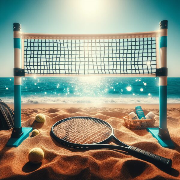 Portable Nets And Gear For Beach Tennis Matches