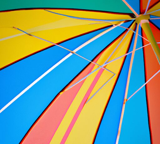 stay cool with stylish beach umbrellas and shelters