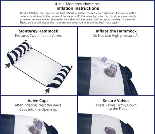aqua original 4 in 1 monterey hammock pool float review