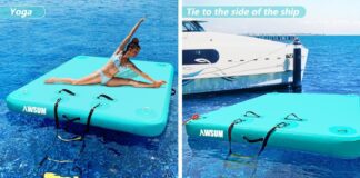 awsum inflatable floating dock review