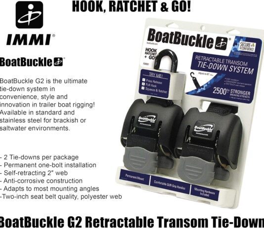 boatbuckle g2 retractable transom tie down review