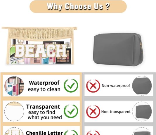 clear makeup letter patch makeup bag review