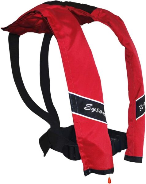 Eyson® Inflatable Life Jacket Life Vest Basic Automatic/Manual (639 Red Auto)
