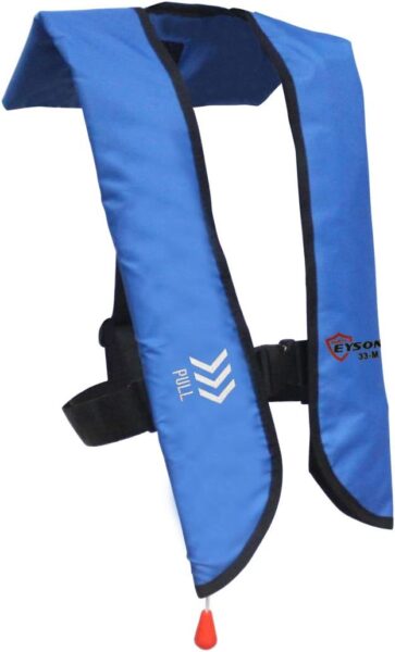 Eyson® Inflatable Life Jacket Life Vest Basic Manual (709 Blue Manual)