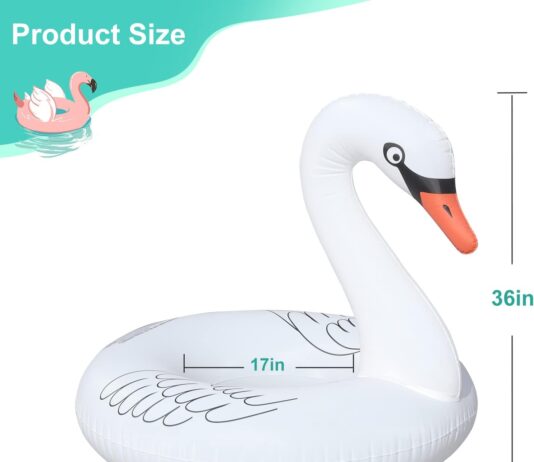 inflatable swan pool float review