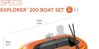 intex explorer inflatable boat series dual air chambers welded oar locks grab handles bow rope sporty design review