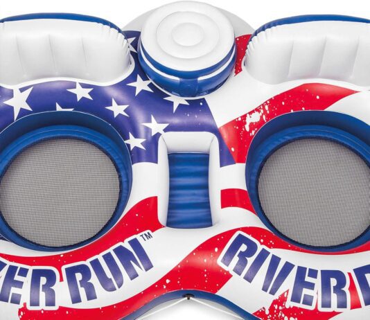 intex river run inflatable american flag review