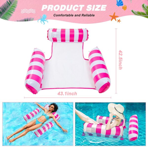 Pool Floats, Inflatable Pool Floats Hammock, Swimming Pool Float Adult Inflatable Water Hammock,Multi-Purpose Pool Hammock for Adults Kids Vacation