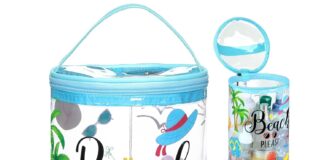 sanwuta clear beach lotion toiletry bag review