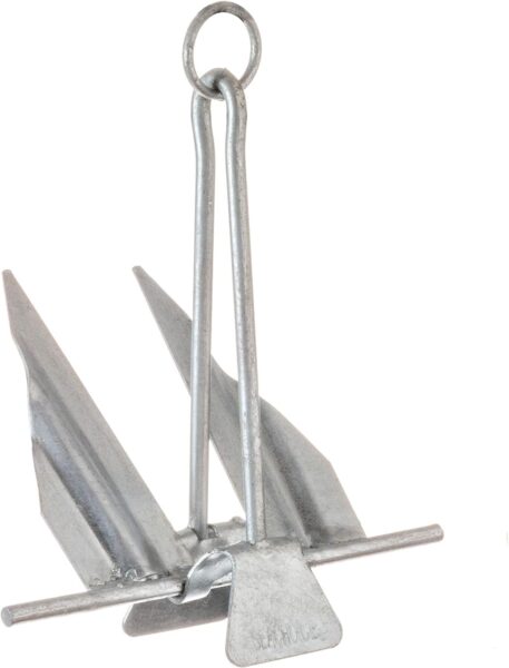 Seachoice Utility Anchor with Slip Ring Shank – Hot-Dipped Galvanized Steel or PVC Coated – Multiple Sizes