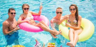 12pack ring inflatable drink holder drink floaties floats cup for swimming pool drink holder for pool bachelorette party 4