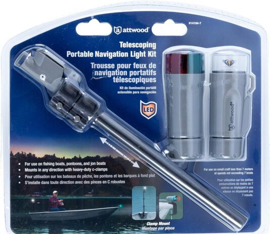 attwood 14191 7 clamp on portable marine boat navigation light kit 1