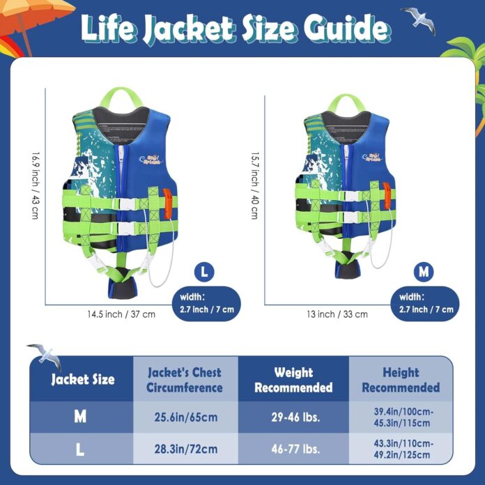 comparison of 5 top rated swim life jacket vests