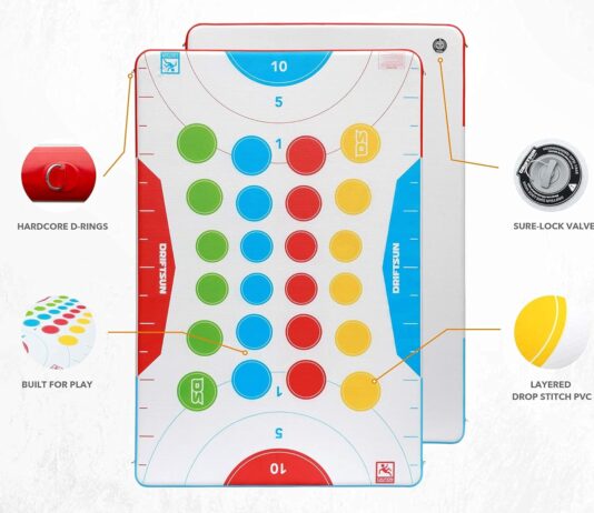 driftsun inflatable floating mat game pad inflatable floating platform and swim dock dropstitch pvc construction availab 1