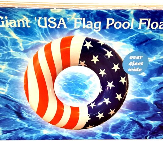 giant american flag inflatable pool floats 1