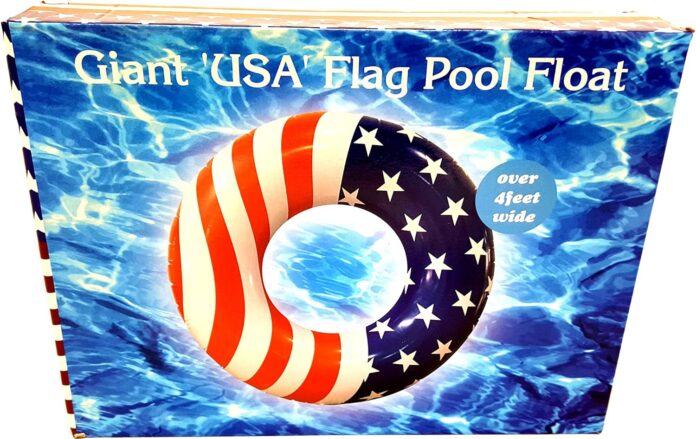 giant american flag inflatable pool floats 1