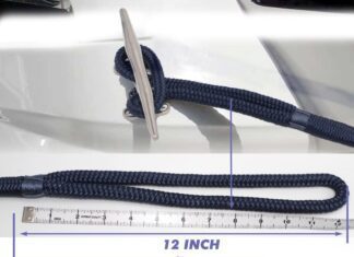 innocedear 2 pack premium navy blue dock lines 15 2535 with eyeletdouble braided nylon dock line 1