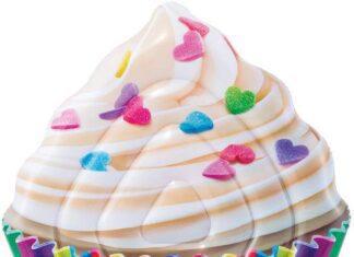 intex 56 inflatable cupcake mat