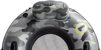 intex camo river run 1 inflatale float for water use 2