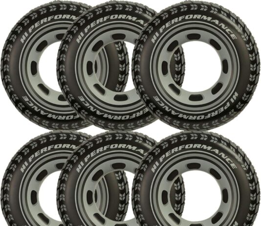 intex inflatable 36 giant tire tubes for swimming poollakeocean 6 pack