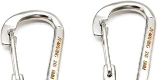 jy marine spring snap hook heavy duty 316 stainless steel carabiner marine grade flat snap hook with latch safety clip s