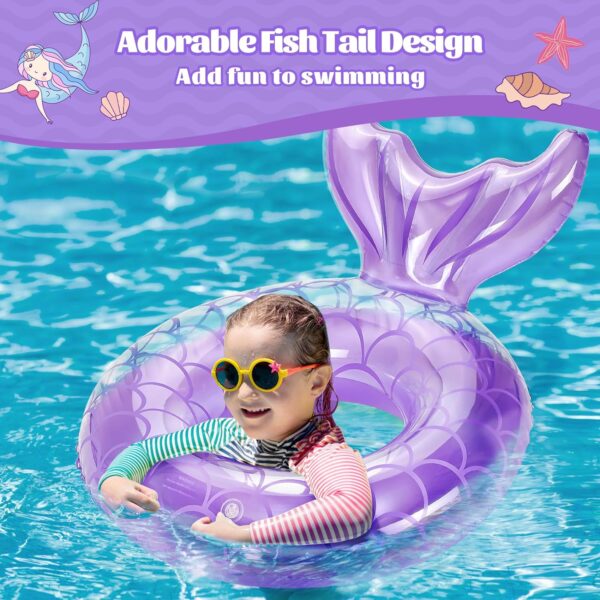 MoKo Inflatable Swimming Ring, Children Cute Pool Float Tube Decorations Swim Tubes Outdoor Pool Beach Water Floats Party Supplies Kids Floaties