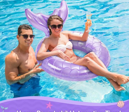 moko inflatable swimming ring children cute pool float tube decorations swim tubes outdoor pool beach water floats party 3