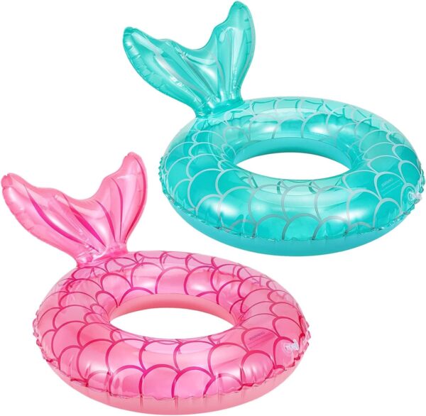 MoKo Inflatable Swimming Ring, Children Cute Pool Float Tube Decorations Swim Tubes Outdoor Pool Beach Water Floats Party Supplies Kids Floaties