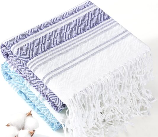 oversized cotton turkish beach towels 74x38 thin quick dry sand free pool swim towel extra large xl blanket sarong cover 1