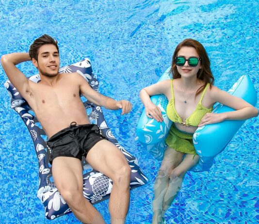 pool floats 2 pack pool floats adult size inflatable pool floats 4 in 1 pool floaties hammock 2