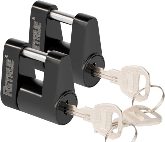 retrue trailer tongue coupler lock trailer hitch lockdia 14 inch 34 inch span for tow boat rv truck cars coupler 2 pack 