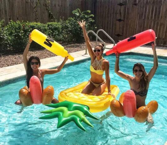 vickea inflatable pool floats for kids and adults large water inflatable pineapple pool float for swimming pool 3